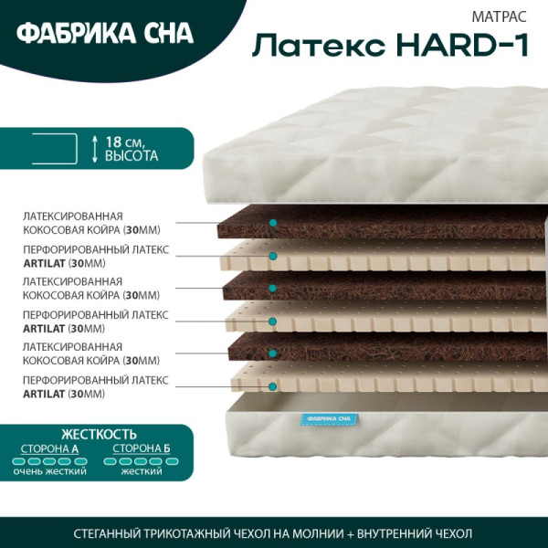 Матрас Фабрика Сна Латекс HARD 1