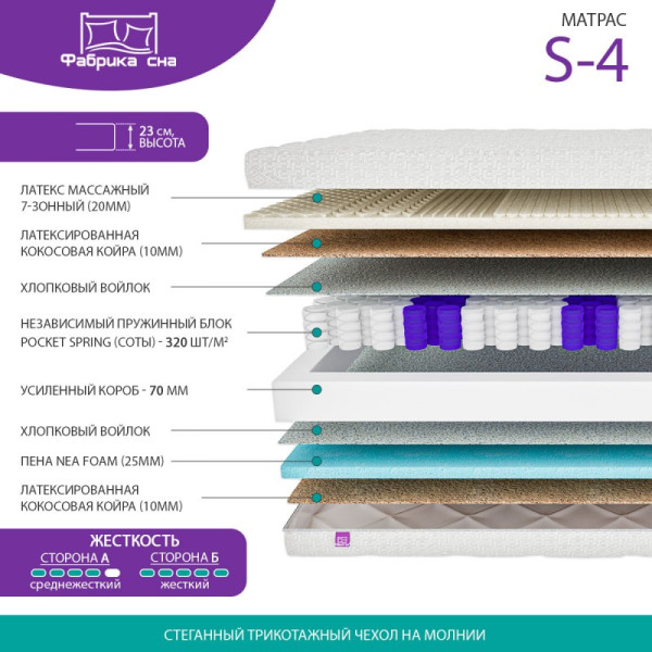 Матрас Фабрика Сна Sweet S-4