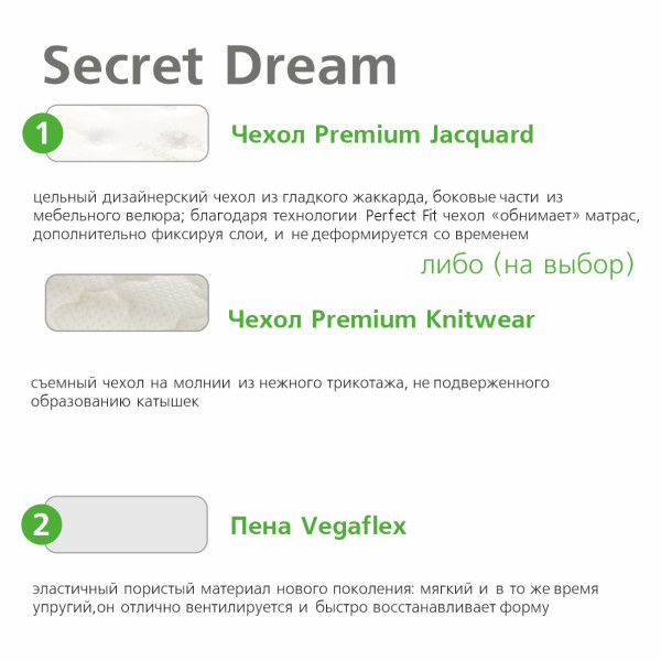 Матрас Vegas Ultra Secret Dream