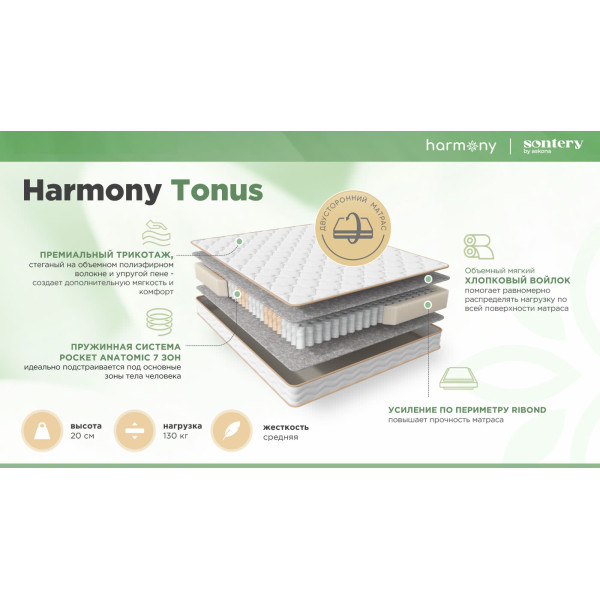 Матрас Аскона Sontery Harmony Tonus