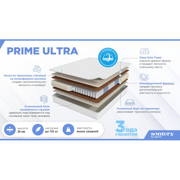 Матрас Аскона Sontery Prime Ultra